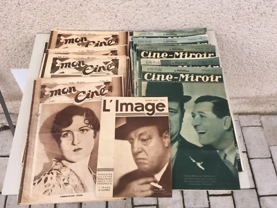 Lot de 23 anciens magazines / Ciné-miroir / Mon ciné / Revues / Cinéma - Photo 1/4