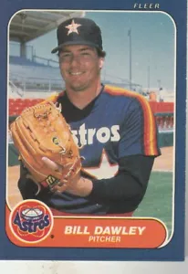 FREE SHIPPING-MINT-1986 Fleer Bill Dawley #298 ASTROS PLUS BONUS CARDS - Picture 1 of 1