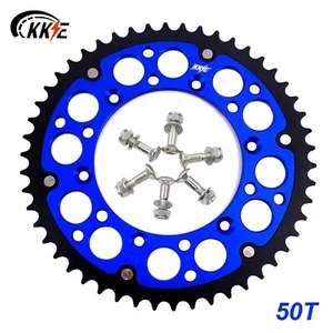 KKE 50T Hybrid Rear Sprocket For Yamaha YZ125 YZ250F YZ450F WR250F WR450F Blue - Picture 1 of 12