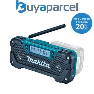 Makita MR052 10.8V CXT Job Site AM / FM Battery Cordless Radio Blue Bare Unit - Picture 1 of 9