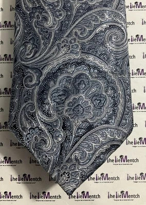 Corbata JOSEPH ABOUD diseño cachemir azul marino NUEVA 3” (Nueva sin etiquetas) Foto 1 de 3