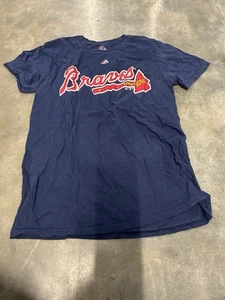 Atlanta Braves Austin Riley T Shirt M Majestic - Picture 1 of 3