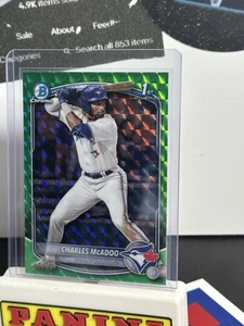 2025 Topps Bowman Chrome Charles Mcadoo #bcp-150 1st Bowman Green 47/99 - Picture 1 of 2