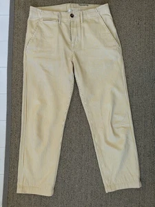 PANTALÓN CHINO HECHO Y ARTESANAL LEVIS AMARILLO CRUDO RAYAS EDWIN W30 LVC - Imagen 1 de 10