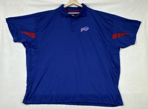 Camisa polo de golf de fútbol americano azul de la NFL Majestic Buffalo Bills para hombre talla 6X - Imagen 1 de 8