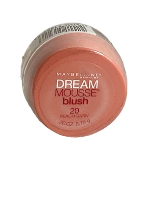 MAYBELLINE Dream Mousse BLUSH ~ PEACH SATIN #20 ~ NEW SEALED - Image 1 of 4