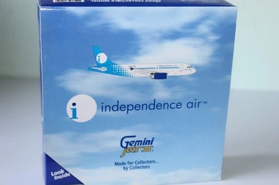 GEMINI JETS 1:400 AIRBUS A319 - INDEPENDANCE AIR N803BR GJIDE545 - Image 1 of 2
