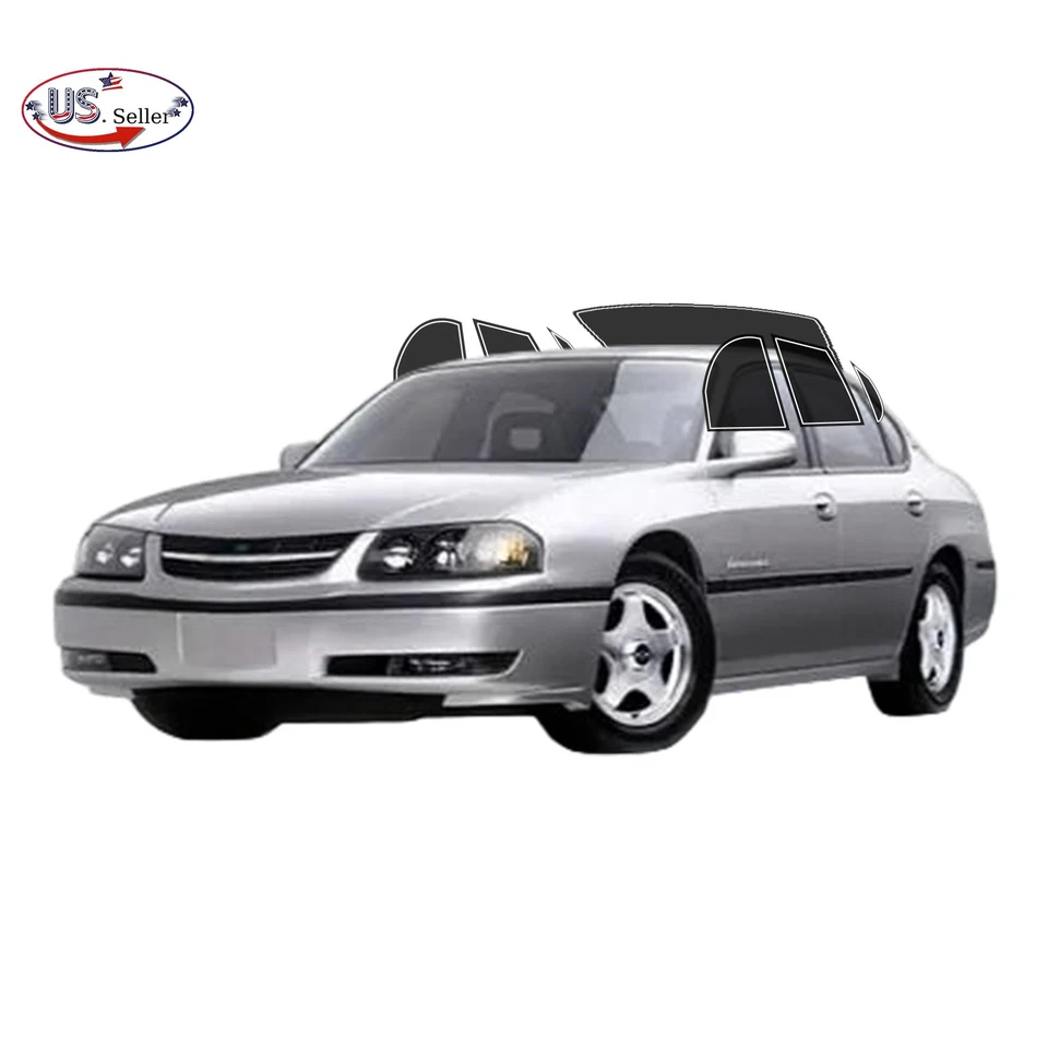 Kit de filme colorido pré-cortado personalizado computadorizado 2 camadas janela para 2000-2005 Chevy Impala - Imagem 1 de 4