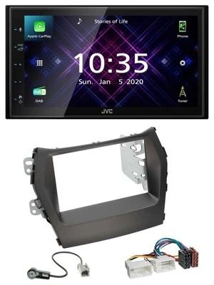 JVC DAB 2DIN MP3 Bluetooth USB Autoradio für Hyundai Santa Fe ab 12 ohne Navi - Bild 1 von 4