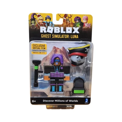 Figura de acción Roblox Ghost Simulator Luna 3" de alto con accesorios de Jazwares Toy Foto 1 de 4