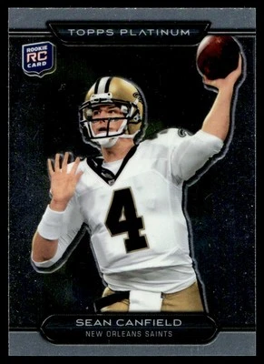 2010 Topps Platinum Rookie Sean Canfield Rookie New Orleans Saints #21 - Image 1 of 2