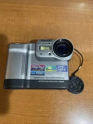 SONY MVC-FD83 ~ 6X ZOOM 0.9 MEGAPIXEL DIGITAL MOVIE Camera- Untested SOLD AS IS - Image 1 of 4