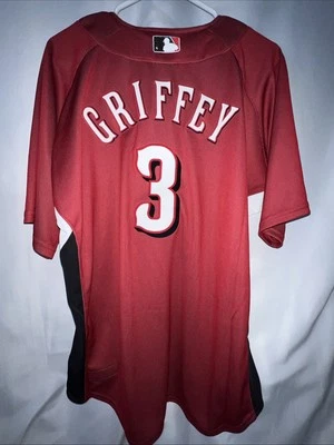 Cincinnati Reds Ken Griffey Jr. Mitchell & Ness BP Pullover Jersey Size L (44) - Image 1 of 4