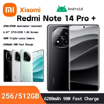 Xiaomi Redmi Note 14 Pro+ 5G 12/16GB 256/512GB -Dual SIM 6.67"Waterproof 6200mAh
