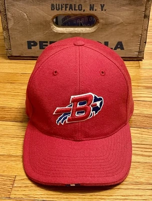 Gorra ajustada 100 % lana vintage años 90 Y2K talla 7 3/8 NFL Buffalo Bills Foto 1 de 4