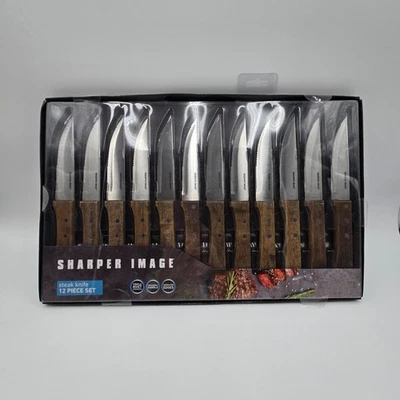 Juego de cuchillos profesionales para carne dentada de 12 piezas con asas de polipropileno Foto 1 de 4