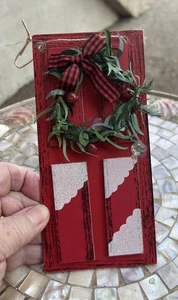 ORNAMENTO PORTA ROSSO - 6” Regalo, Decorazione - Foto 1 di 3