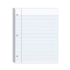 Lined Refill Paper Sheets 200 Sheets Loose Leaf Paper Practical Paper Texture - Picture 1 of 8