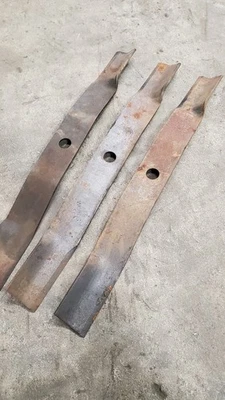 Woods 13404 Hojas Fábrica NOS SET 3 Hojas Cortacésped Foto 1 de 4