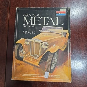 Vintage Die Cast Metal & Plaatic MG-TC Modellbausatz im Maßstab 1:24 komplett - Bild 1 von 8