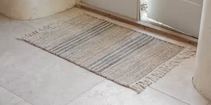 Nkuku Varli Fußmatte aus Jute & Baumwolle 60 x 90 cm - Bild 1 von 2