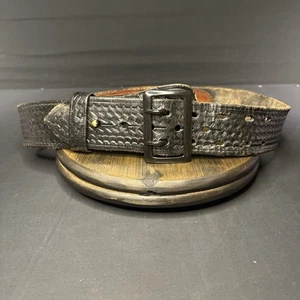 "Cinturón de trabajo Aker talla 36"" cuero Sam Browne ~ hecho en Estados Unidos ~ B03-36" - Imagen 1 de 9