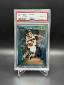 2001 Topps Chrome Pau Gasol #131 Rookie RC PSA 10 gemas como nuevo patio 💎💎💎 - Imagen 1 de 2