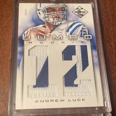 Limited Rookie Jumbo Materials Andrew Luck #1 Prime 2012/49 (MEM, RC) Foto 1 de 4
