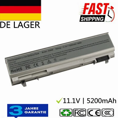 Akku PT434 W1193 4M529 für Dell Latitude E6410 E6400 E6500 E6510 M4500 5200mAh - Bild 1 von 4