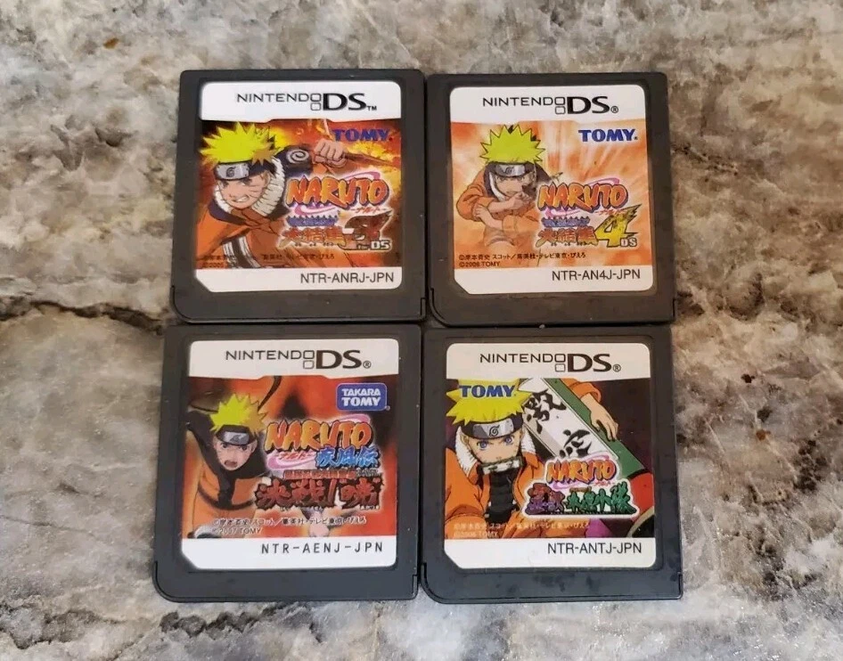 NARUTO Lote Nintendo DS Juego de 4 Cartuchos Importaciones Japonesas Foto 1 de 1