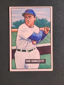 1951 Bowman #247 Bob Ramazzotti RC Chicago Cubs VG-VGEX+ - Picture 1 of 2