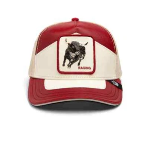 Cappello snapback uomo pelle Goorin Bros The Farm Moto Raging Bull edizione limitata - Foto 1 di 5