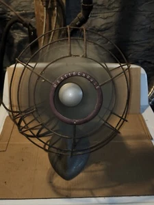 (DM) - Vtg Antique Westinghouse Y-4627 Electric Fan 3-Speed Oscillating Art Deco - Picture 1 of 15