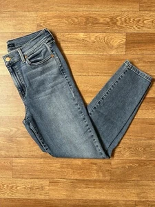 Anthropologie Level 99 Damen High Rise Slim Fit Jeans Größe 14W 32 L Medium Wash - Bild 1 von 8