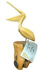 Pelican Sculpture John Perry Pellucida Resin Manzanita Burlwood Driftwood Base