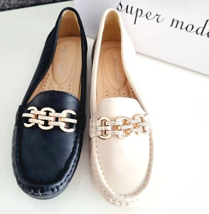 Damen halbschuhe Slipper Ballerina Kunstleder Moderne - Bild 1 von 12