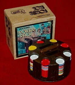 VINTAGE GAME Revolving Poker Rack Pacific Game Hollywood In Original Box 1970's - Picture 1 of 6
