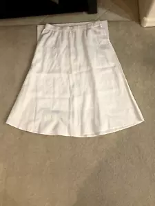 Eileen Fisher Womens 100% Organic Linen White Maxi Skirt Size L New With Tags - Picture 1 of 5