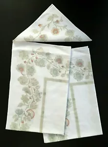 Three Vintage Light Cotton Floral Printed Placemats - Picture 1 of 12