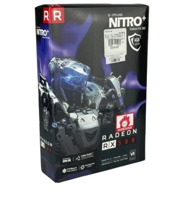 SAPPHIRE Nitro + Radeon RX 580 4GB GDDR5 Graphics Card - Image 1 of 4