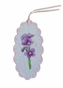 Punto de Cruz Marcador Listo - Verbena Flor Hierba 17 x 8 cm - Imagen 1 de 4