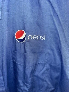 Camisa de vestir Pepsi bordada con botones manga larga para hombre 4XL 35 - Imagen 1 de 7