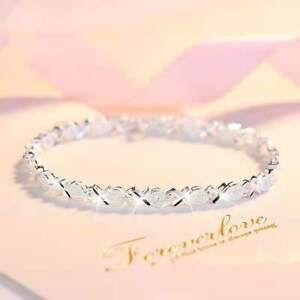 925 Sterling Silver Bracelet for Style Simple Personalized 0GF