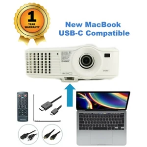 Mitsubishi EX240U Projecteur DLP HDMI - Neuf Macbook Mac Usb-C Compatible Pack - Photo 1/6