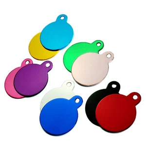 10 Mix Multi-style Metal Pet ID Name Tag Blank For Cat Dog Collar Charm Pendant - Picture 1 of 14