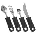  Self Feeding Silverware Hand Cutlery Spoon Set Wear-resistant Utensils Bevel
