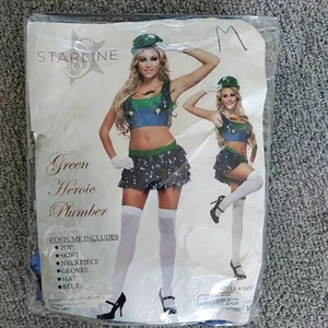 Neu Starline heldenhafter Klempner sexy Kostüm Mario Luigi Typ Erwachsene Größe Medium - Bild 1 von 2