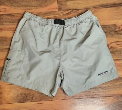 Pantalones Cortos Carga Nautica Competition Para Hombre De Colección Nylon Talla XXL Bronceado Cintura Elástica  Foto 1 de 4
