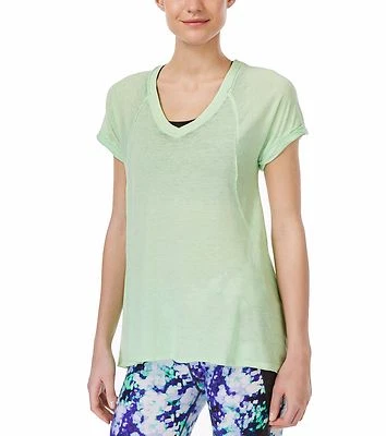 Новая футболка для йоги Calvin Klein Performance Relaxed Icy Wash выгорание PF6T3860 $39 - Изображение 1 из 4