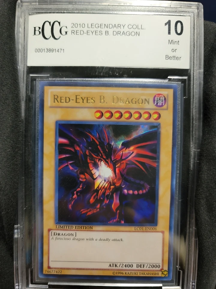 Yu-Gi-Oh! - Red-Eyes Black Dragon - Legendary Collection - EN006 -BCCG Graded 10 - Image 1 of 1